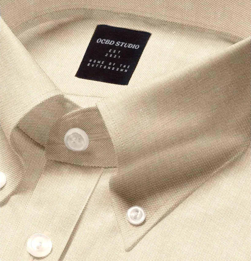 Oxford Button-Down - Short Sleeve - Tan